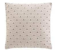 Coussin Déco Chenille Minela 45x45cm Naturel