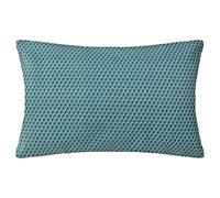 Atmosphera – Coussin rectangulaire Otto – Coton – Bleu canard – 30 x 50 cm