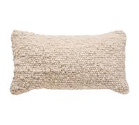 Coussin Déco Effet Laine Volna 30x50cm Ivoire
