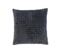 Coussin Déco en Flanelle "Quincy" 40x40cm Anthracite