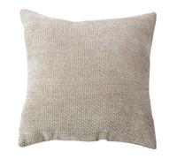 Coussin Déco en Velours Chenillé 40x40cm Naturel