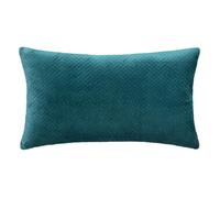 Coussin Déco en Velours ""Dolce"" 38x58cm Bleu Canard