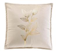 Coussin Déco en Velours Oxalis 45x45cm Beige