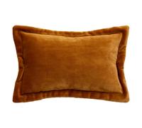 Coussin Déco Flanelle Cuddly 38x58cm Jaune Cumin