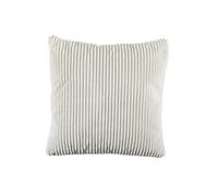 Coussin Déco Flanelle "Grosse Côtes" 40x40cm Blanc