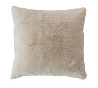 Coussin Déco Imitation Fourrure Rabbit 40x40cm Beige
