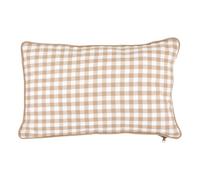 Coussin Déco Imprimé Vichy Groove 30x50cm Beige