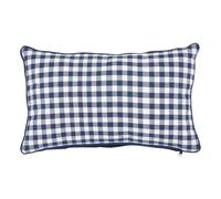 Coussin Déco Imprimé Vichy Groove 30x50cm Bleu