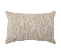 Coussin Déco Jacquard Lethon 38x58cm Beige Lin