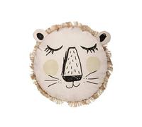 - Coussin Déco "Lion Franges" 44cm Naturel