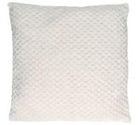 Coussin Déco Nid d'Abeille Crush 40x40cm Blanc