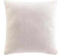 Douceur d'Intérieur – Coussin déhoussable Pauline 45 x 45 cm Naturel Polyester & Lin