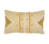 Coussin Déco Pompons Row 30x50 cm Ocre