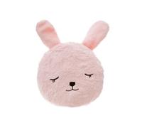 - Coussin Déco Rond Enfant "Lapin" 27cm Rose