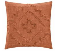 Coussin Déco Tufté Inca - 40x40 cm Terracotta