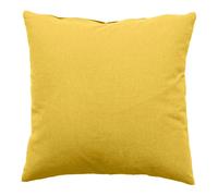 Coussin Déco Uni Déhoussable Panama 40x40cm Jaune