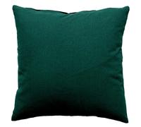 Coussin Déco Uni Déhoussable Panama 60x60cm Vert Foncé