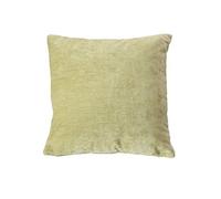 Coussin déco Velours uni déhoussable 40x40cm Vert Tilleul