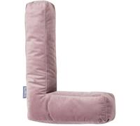 Coussin Décoratif - Bellochi - Lettre L - Velours - Hypoallergénique - Rose