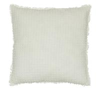 Coussin décoratif Blanc nid d'abeille 45 x 45 cm - Atmosphera
