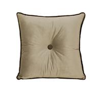 Coussin décoratif carré VERCART 50x50 cm velours tufté avec boutons