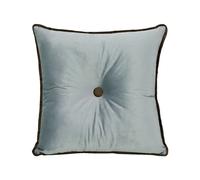 Coussin décoratif carré VERCART 50x50 cm velours tufté avec boutons