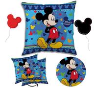Coussin décoratif - Disney - Mickey Mouse - 40x40 cm - Doux et confortable - Idéal pour enfants