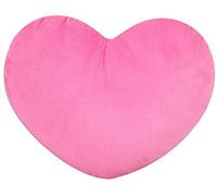 Coussin décoratif en forme de cœur Unyqoos®, 40 cm, rose – coussin doux et moelleux pour chambre d'enfant et salon, décoratif et confortable, emballé sous vide