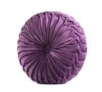 Coussin décoratif en velours violet plissé pour canapé | 35 cm, coussins pour salon, décoration d'intérieur, coussin décoratif, coussin tufté à la main