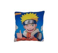 Coussin Décoratif Enfant - 1001 Nuits Enchantées - Naruto - 40 x 40 cm - Noir - Déhoussable