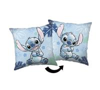 Coussin décoratif enfant - Sans marque - Lilo et Stitch - Bleu - 40x40 cm - Polyester