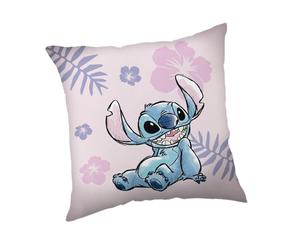 Coussin décoratif - JERRY FABRICS - Lilo et Stitch - 40x40cm - Polyester - Rose