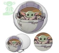 Coussin décoratif rond Star Wars Baby Yoda - OEKO-TEX - 40x40 cm