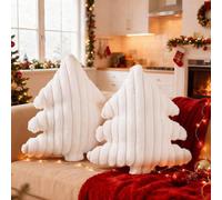 Coussin décoratif Unyqoos® - Lot de 2 pour le sapin de Noël – Coussin décoratif pour l'intérieur, avec un rembourrage en PP doux, idéal pour le canapé, le lit et la voiture