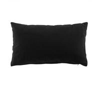 Coussin dehoussable 30 x 50 cm coton/polyester recycle grs twily Noir