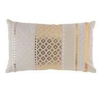 coussin dehoussable 30 x 50 cm en coton imprimé or Gaya Douceur d'Intérieur Imprimé G