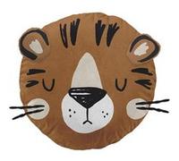 Coussin Déhoussable Ø30cm Coton Motif Tigre - DEREK - ALTOBUY Marron G