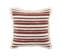 Douceur d'Intérieur Coussin Déhoussable (40 x 40 cm) Atlas Terracotta, Coton Tissé