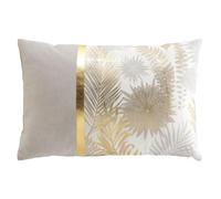 Coussin dehoussable 40 x 60 cm coton/polyester imp. metal. melisse