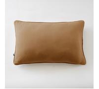 Coussin déhoussable 40 x 60 cm - Gaze de coton unie GAÏA Camel