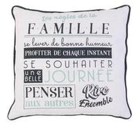 Coussin Déhoussable 40x40cm "Belle Journée" - FAMILY - ALTOBUY Blanc G