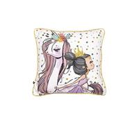 Coussin Déhoussable 40x40cm Coton Motif Licorne - PHILIAS -