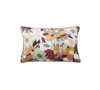 Coussin Déhoussable 40x60cm Gaze de Coton Imprimé Rose Imprimé Floral - SARAH -