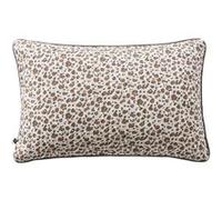 Coussin Déhoussable 40x60cm Gaze de Coton Imprimé Tâcheté Brun - SOLENE - ALTOBUY Marron G