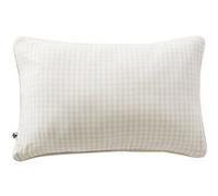 Coussin Déhoussable 40x60cm Gaze de Coton Vichy Coloris Pampa - JOEL - ALTOBUY Beige G