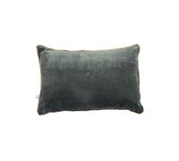 Coussin Déhoussable 40x60cm Velours de Coton Coloris Ardoise - HARRIS -