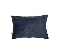 Coussin Déhoussable 40x60cm Velours de Coton Coloris Bleu nuit - HARRIS -