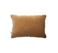 Coussin Déhoussable 40x60cm Velours de Coton Coloris Camel - HARRIS -