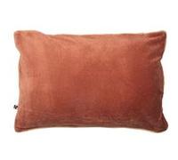 Coussin Déhoussable 40x60cm Velours de Coton Coloris Terracotta - HARRIS - ALTOBUY Rouge