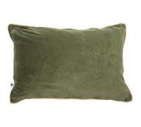 Coussin Déhoussable 40x60cm Velours de Coton Coloris Thym - HARRIS - ALTOBUY